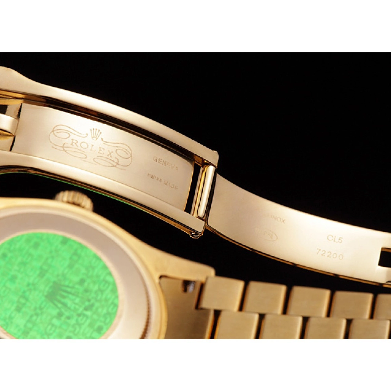 Aaa replica watch Diamonds Yellow Gold-srl185 Day-Date Swiss Rolex 621615 0724
